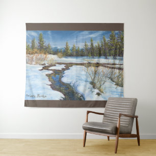 "Snow Melt" Tapestry