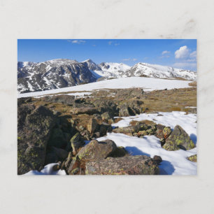 Snow Melting on the Rocky Mountains Postcard