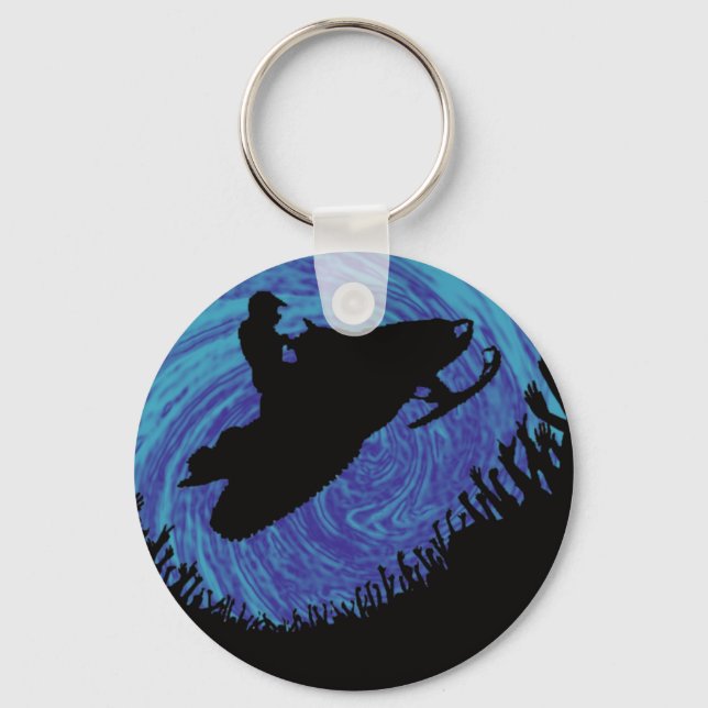 SNOW MOBILE CENTER KEY RING (Front)