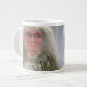 Snow Monkey Couple, Japanese Macaque, Large Coffee Mug