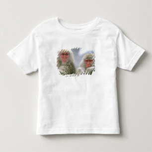 Snow Monkey Couple, Japanese Macaque, Toddler T-Shirt