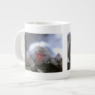 Snow Monkey Mother & Child, Jigokudani, Nagano, Large Coffee Mug