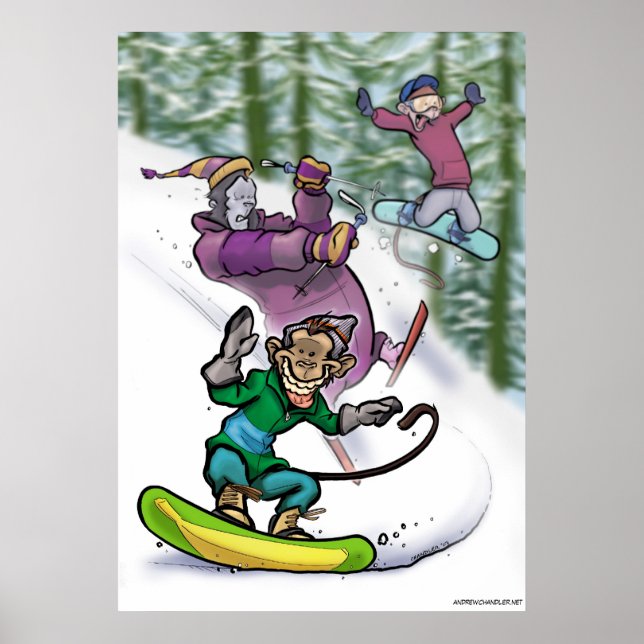 Snow Monkeys Poster (Front)