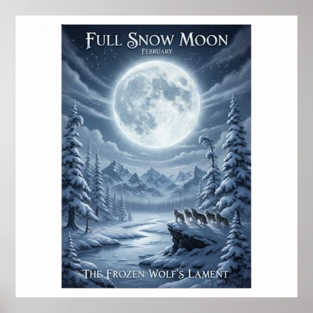 SNOW MOON POSTER (Front)