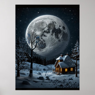 SNOW MOON POSTER