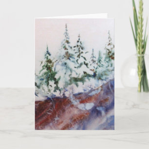 "Snow Morning" Country Road Greeting Card