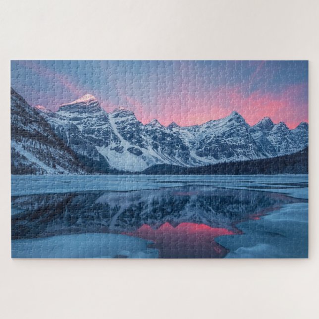 Snow Mountain Lake Jigsaw Puzzle (Horizontal)