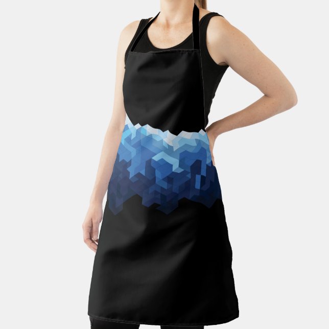 Snow mountain shower  apron (Insitu)