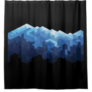 Snow mountain shower curtain