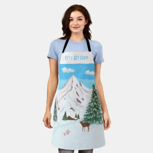 Snow Mountains Apron