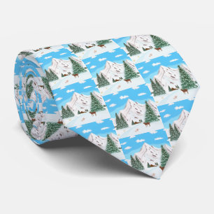 Snow Mountains Neck Tie