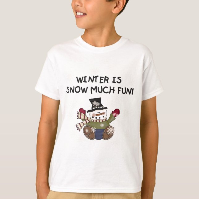 Snow Much Fun Snowman Tshirts and gifts (Front)