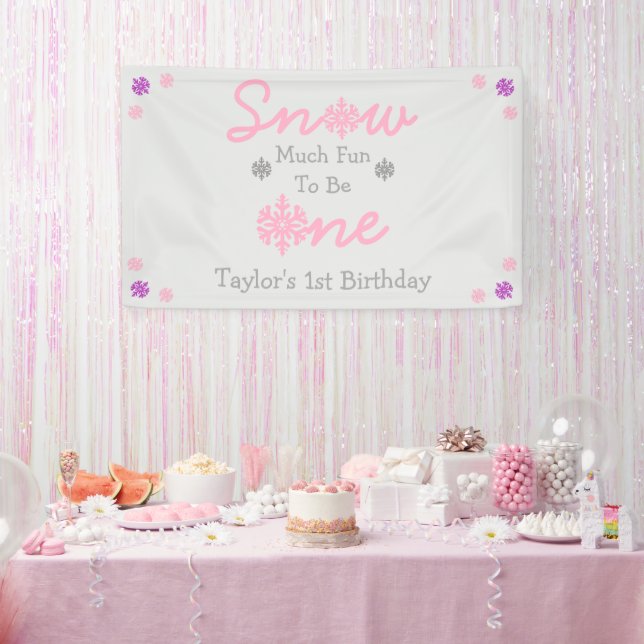 Snow Much Fun To Be One Banner (Party)