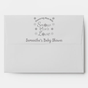 Snow Much Love Baby Shower Envelope