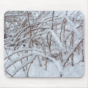 Snow on a Raspberry Patch --- Mouse Pad