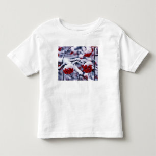Snow on European Mountain Ash Berries, Utah. Toddler T-Shirt