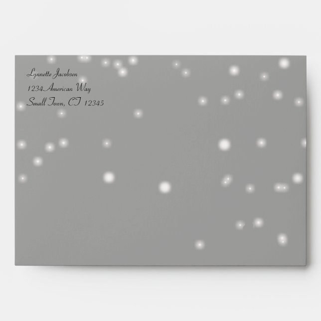 Snow on Grey Envelope (Front)
