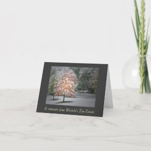 Snow on Maple Trees Note Cards