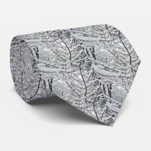 SNOW ON THE BRANCHES tie