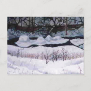 "Snow on the Elk" Country Roads Postcard