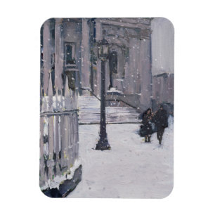 Snow outside St. Paul's 2009 Magnet