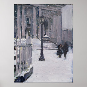 Snow outside St. Paul's 2009 Poster