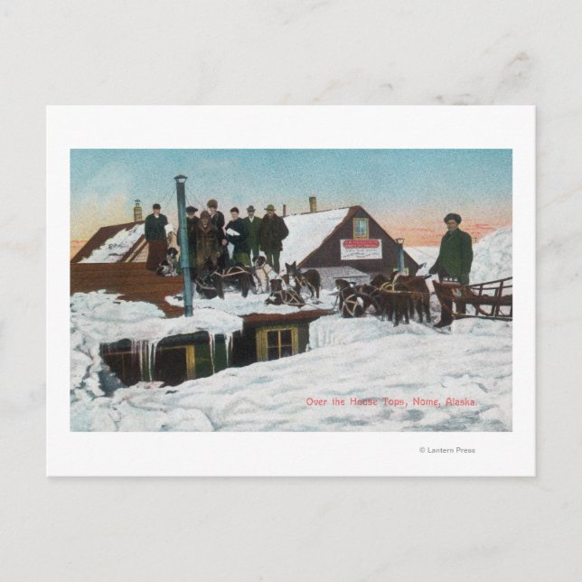 Snow Over the House TopsNome, AK Postcard (Front)