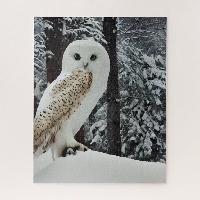 Snow Owl  Jigsaw Puzzle (Vertical)