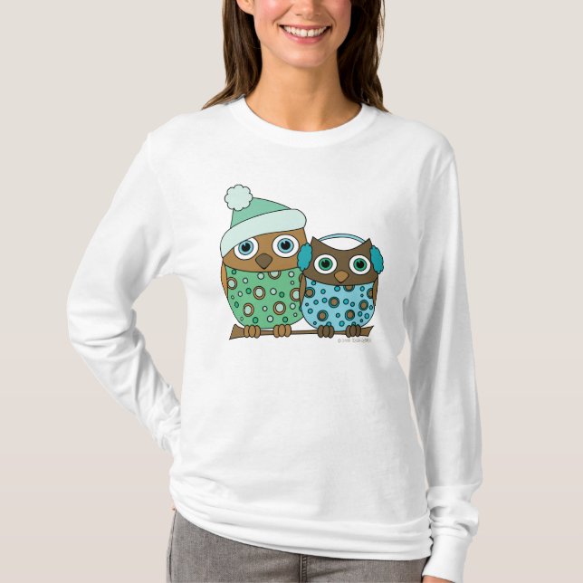 Snow Owls T-Shirt (Front)