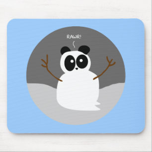 Snow Panda Mouse Pad