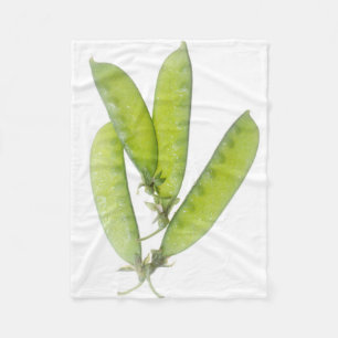 Snow Peas Fleece Blanket