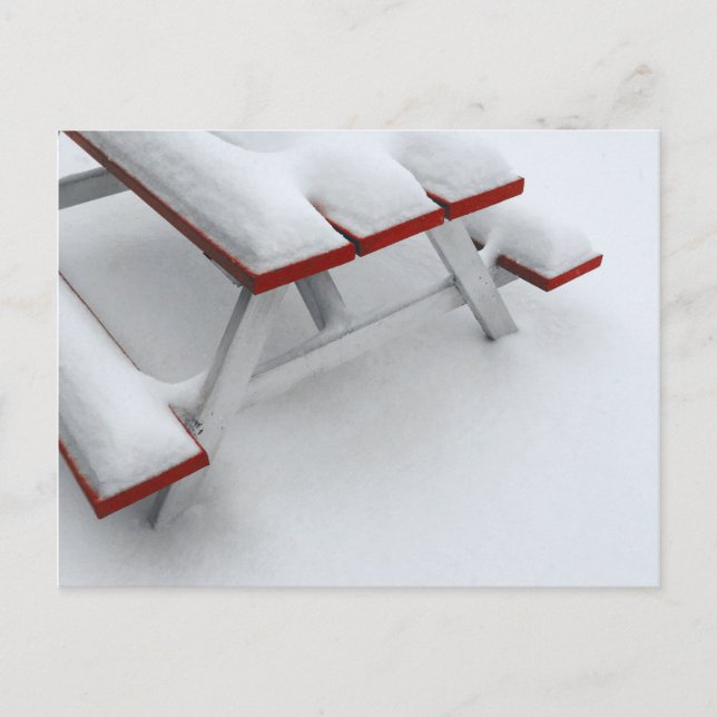 snow picnic postcard (Front)