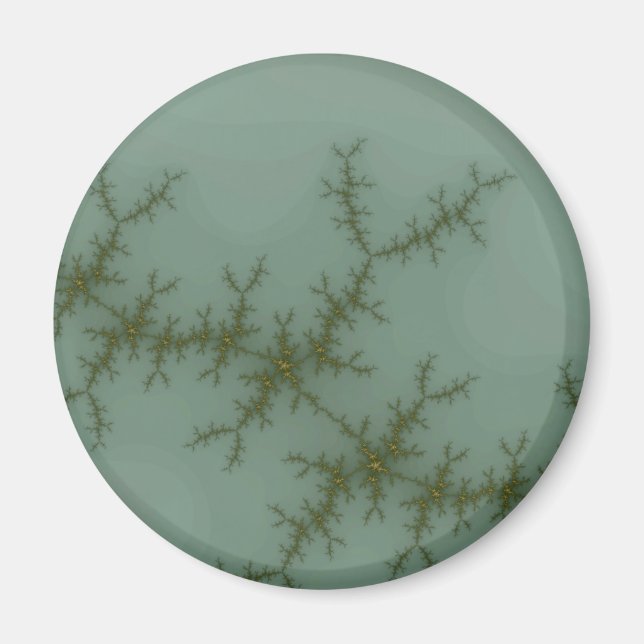 Snow Pine - Fractal Art Magnet (Front)