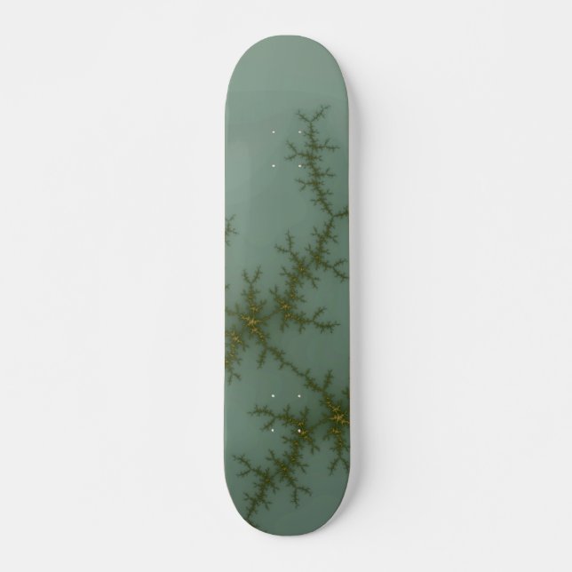Snow Pine - Fractal Art Skateboard (Front)