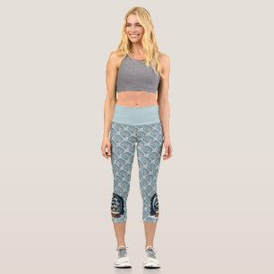 Snow Place Like Home Holiday Quote Capri Leggings