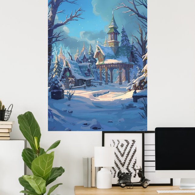 Snow Place Like Home Poster (Home Office)