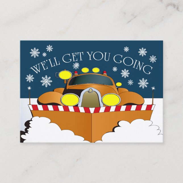 Snow Plough Business Card (Front)