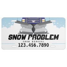 Snow Plough License Plate