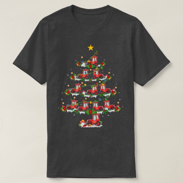 Snow Plough Lover Xmas Matching Santa Snow Plough  T-Shirt (Design Front)
