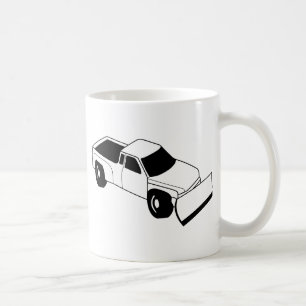 snow plough truck coffee mug