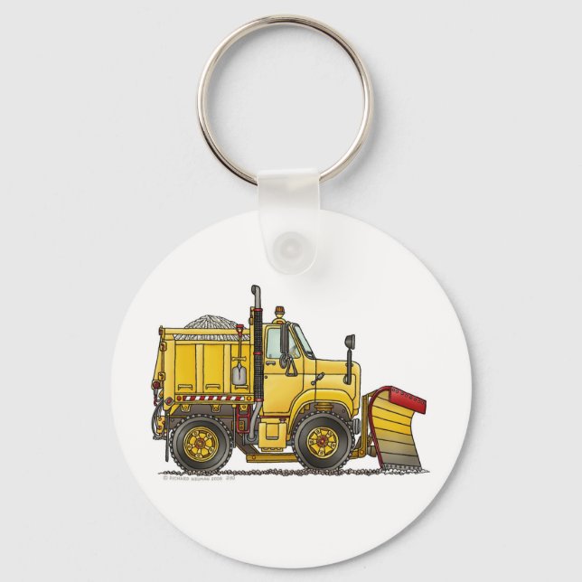 Snow Plough Truck Key Chains (Front)