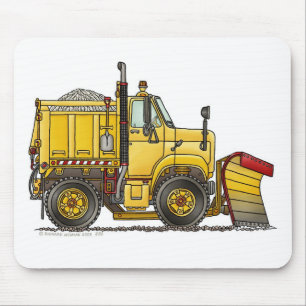 Snow Plough Truck Mouse Pad