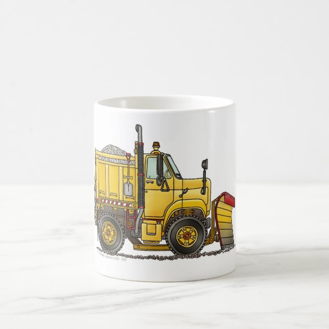Snow Plough Truck Mugs (Center)
