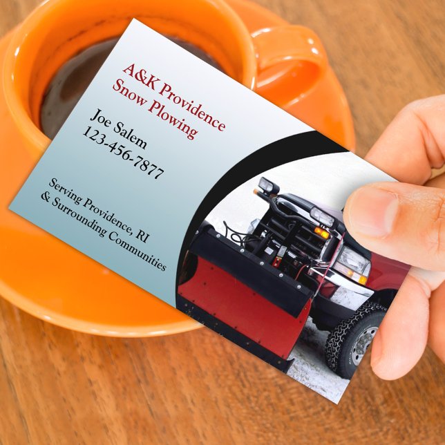Snow Ploughing Business Card (Creator Uploaded)