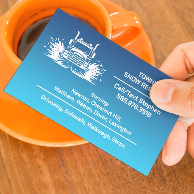 Snow Ploughing Business Card (Creator Uploaded)