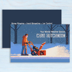 Snow Ploughing Business Card