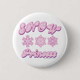 Snow-princess-on-Dark 6 Cm Round Badge