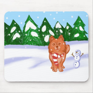 Snow Puppy Mouse Pad