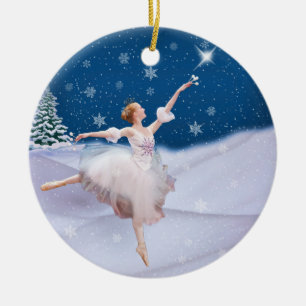 Snow Queen Ballerina  Christmas Ornament