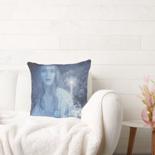 Snow Queen Christmas Winter Fantasy Artwork Cushion